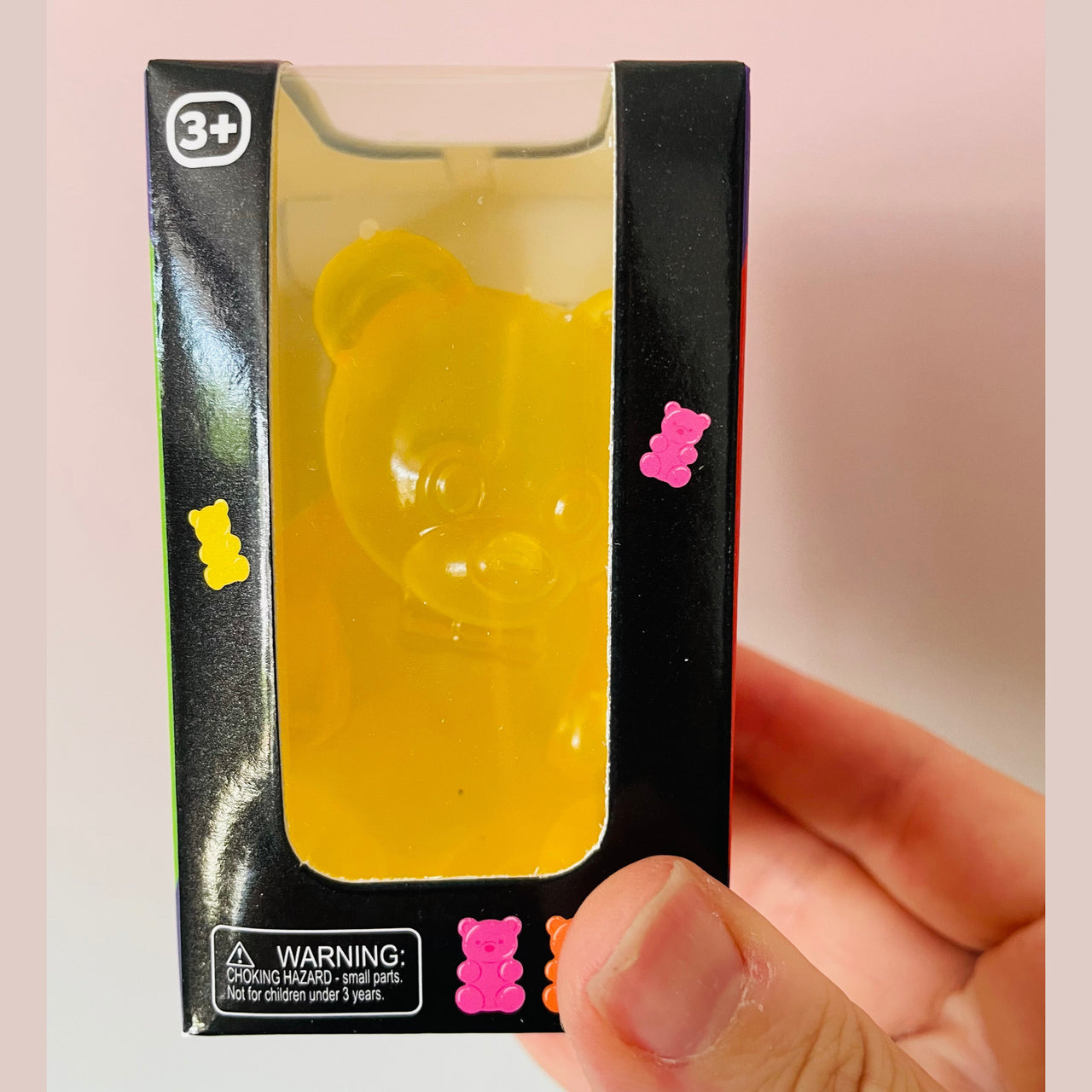 💛🐻 Sugar-Filled Gummy Bear Squishy | Yellow Sensory Stress Relief Fidget Toy ✨