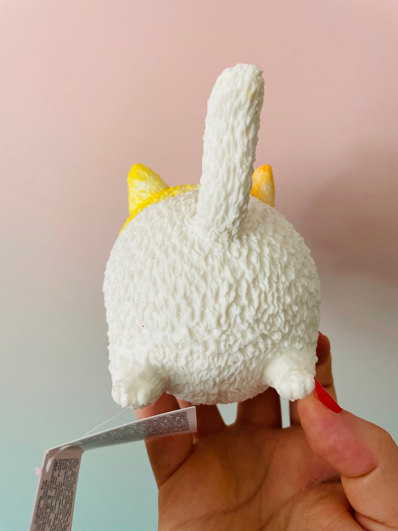🧡🤍 Squidgy Cat | White & Orange Super Soft Sensory Stress Relief Fidget Toy ✨