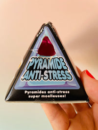 Pink Scrunchems Sugar Pyramid sugar-filled sensory fidget toy