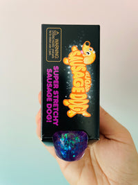 💜🌭 Scrunchems Sugar Sausage Dog | Purple Sugar-Filled Sensory Stress Relief Fidget Toy ✨