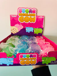 🐮✨ Sugar Highland Cow Squishy | Sugar-Filled Sensory Toy
