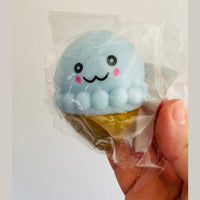 🍦💙 Light Blue Squishy Ice Cream Sensory Toy ✨