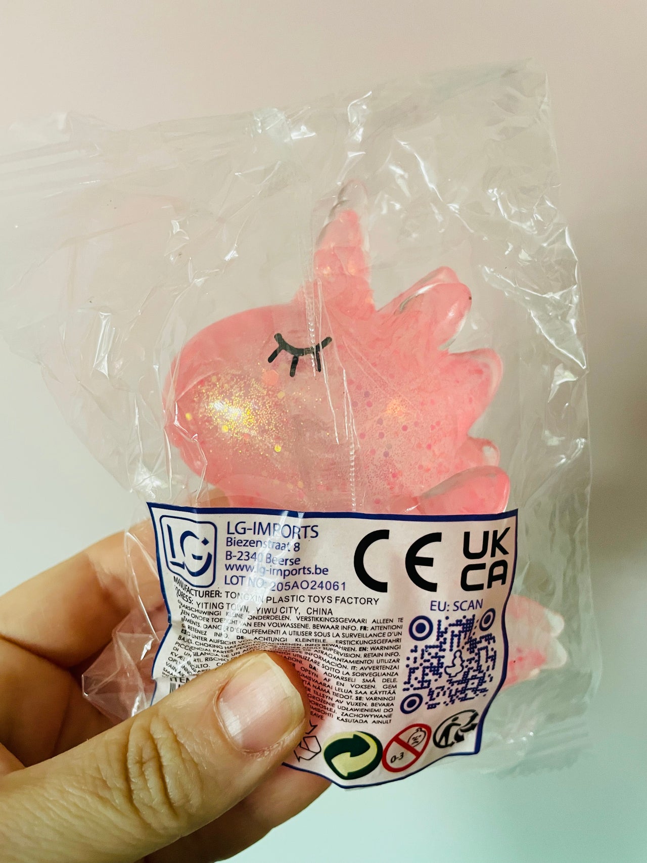 🦄🩷 Pink Glitter Water-Filled Unicorn Sensory Toy ✨
