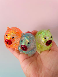 🩷🦫 Scrunchems Mini Sugar Capybaras | 3 Pack Gooey Gel Sensory Squishies ✨