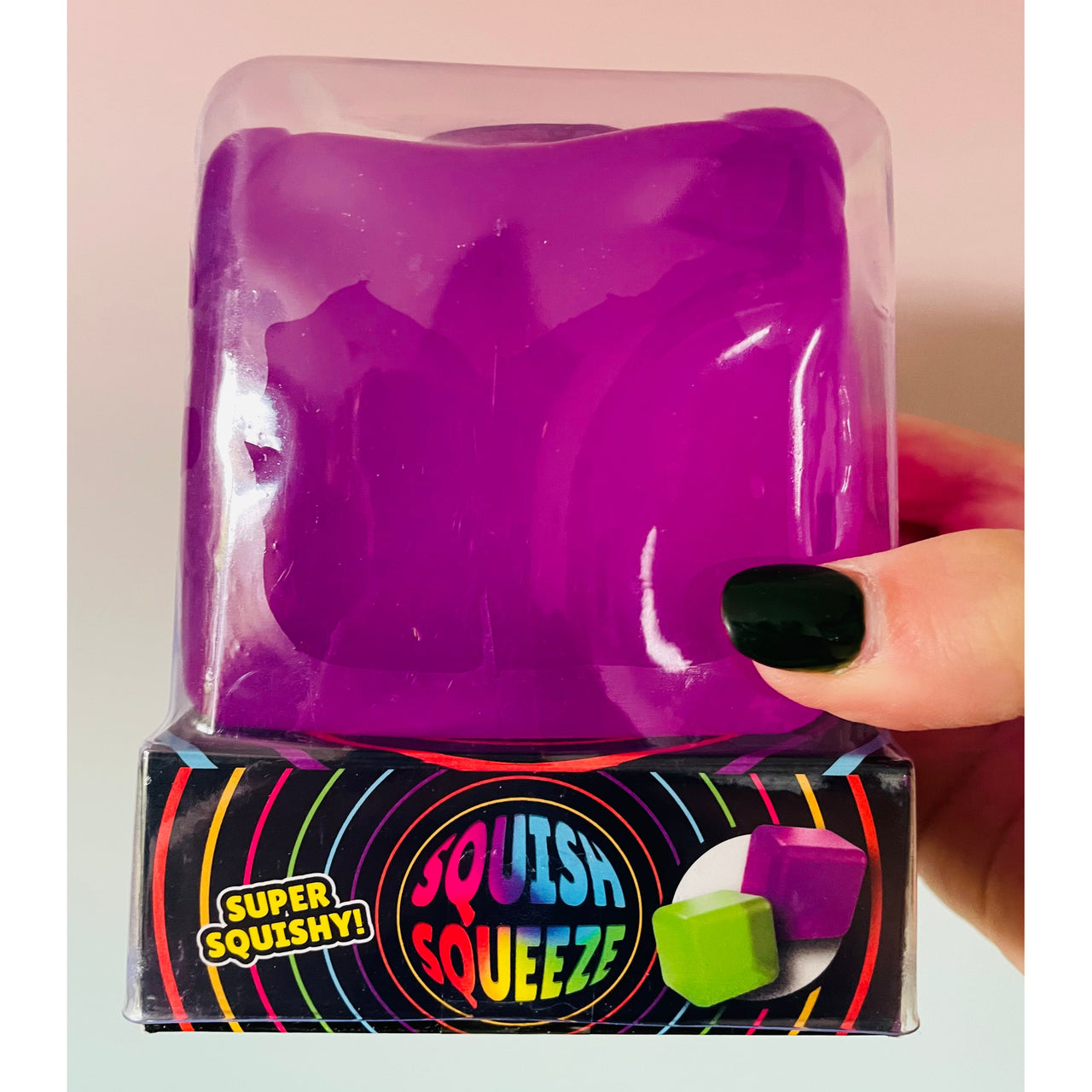 Purple Mega Cube Squishy slow rise sensory toy UK