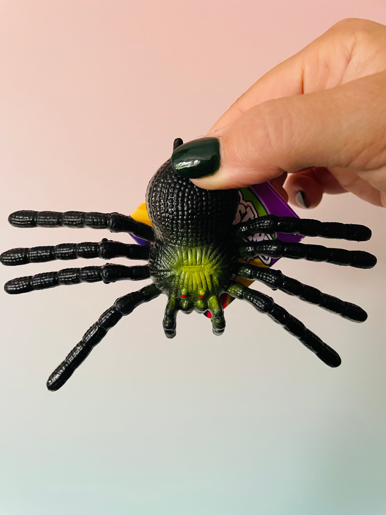 Black Stretchy Spider creepy Halloween sensory fidget toy UK