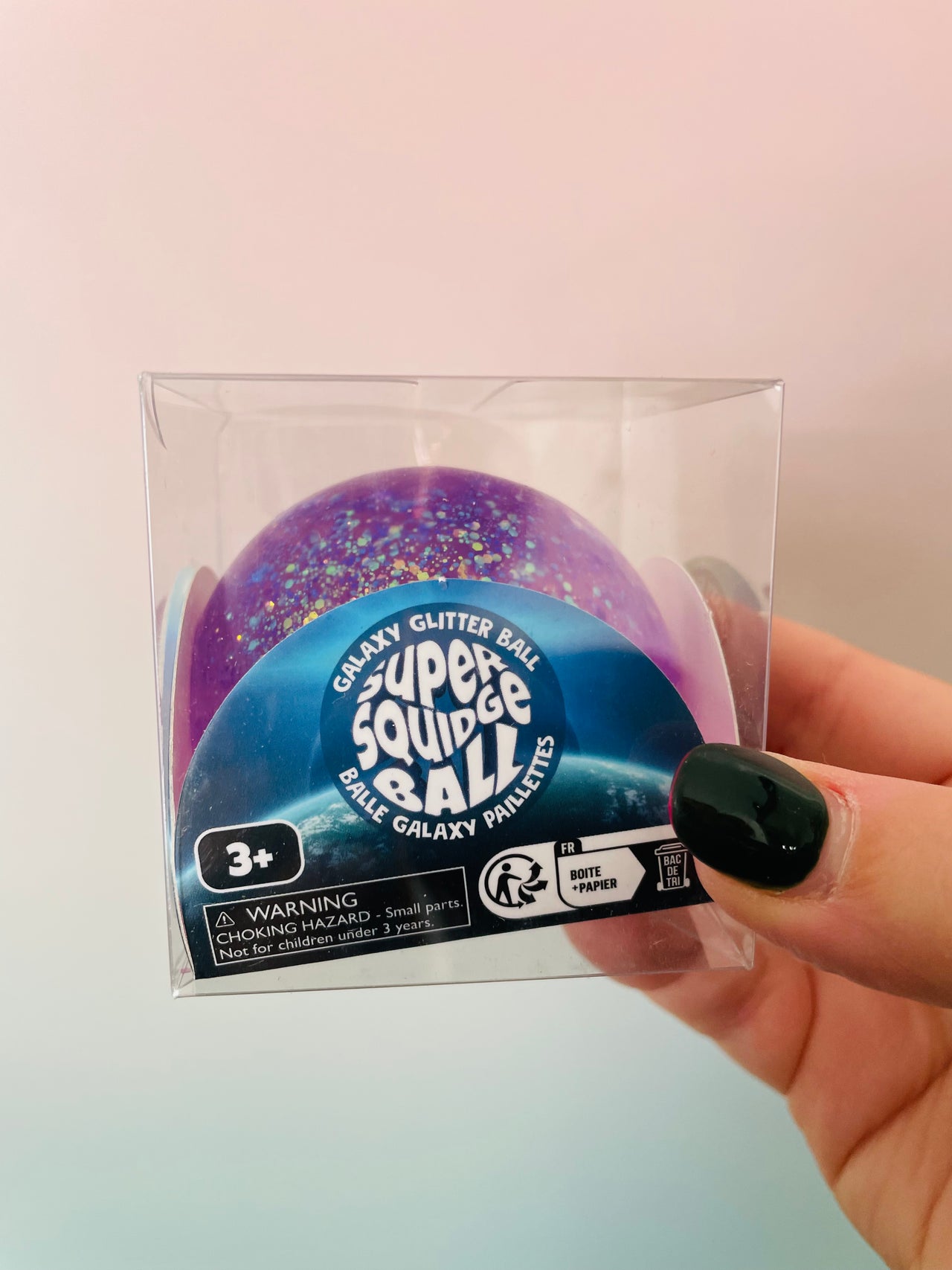 🌌✨ Galaxy Super Squidge Ball | Glittery Sensory Fidget Toy