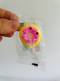 🍩🩷💛 Squishy Desserts Pink & Yellow Donut Mini Sensory Toy