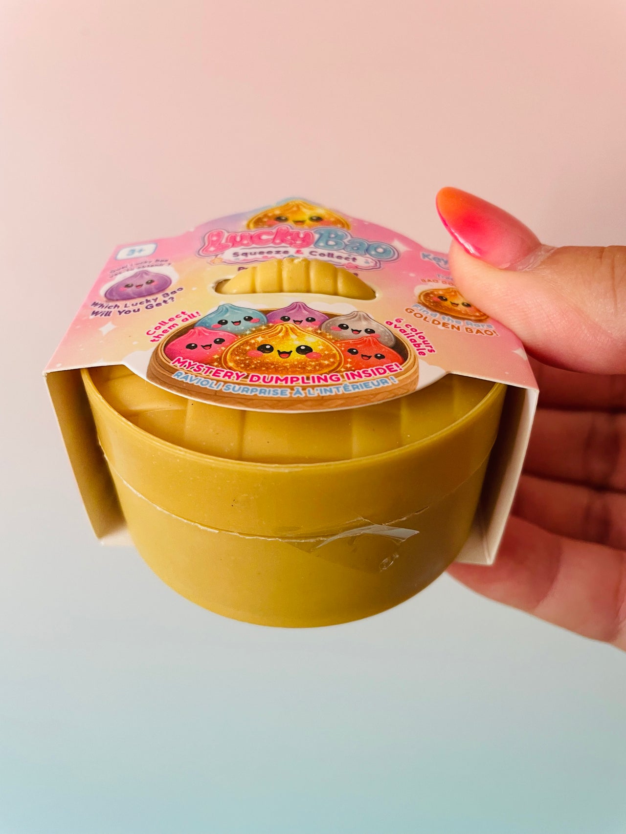 🥟✨ Lucky Bao Mini Mystery Squishy Dumpling | Collectible Kawaii Sensory Stress Relief Fidget Toy 🌈