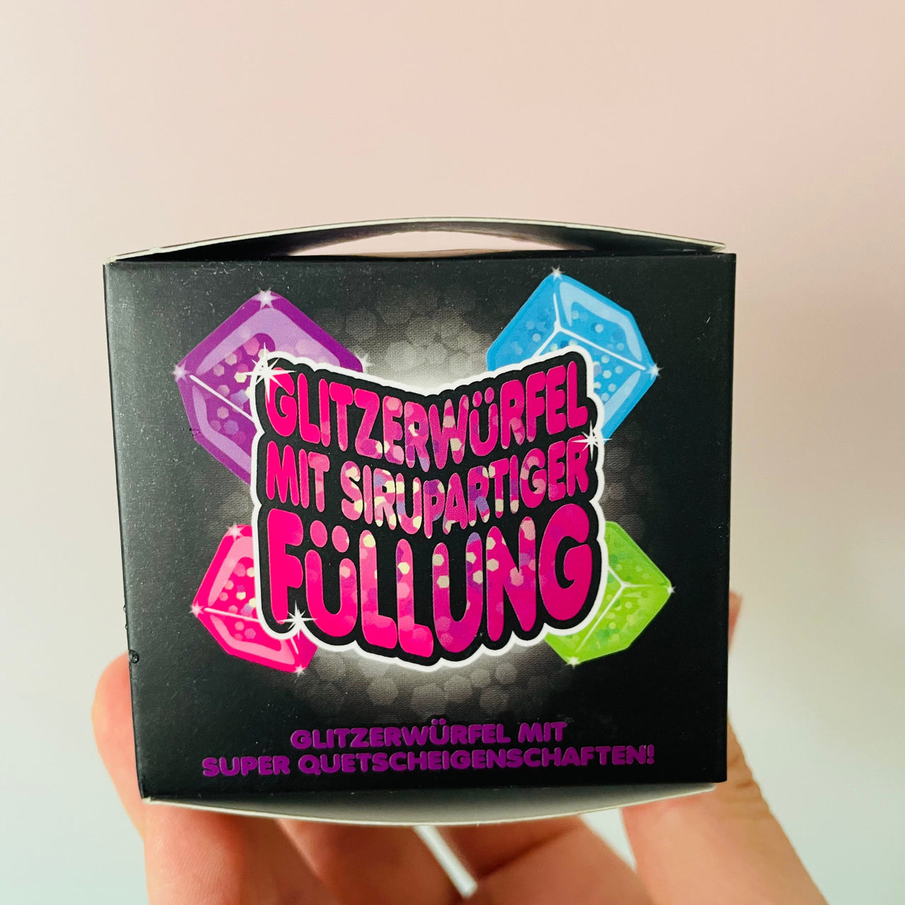 ✨🧊 Scrunchems Glitter Cube | Glitter Sugar Cube Sensory Stress Relief Fidget Toy 🌈