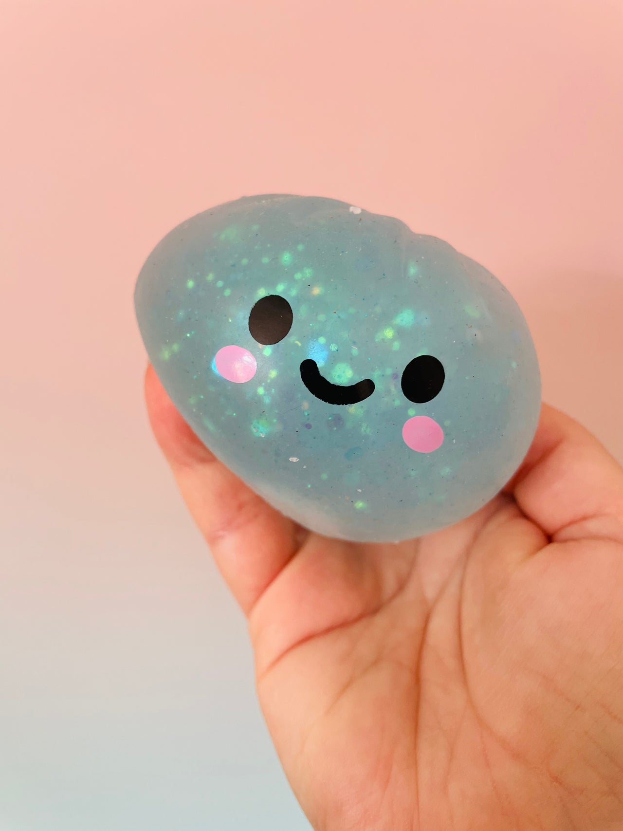 🥟✨ Chunky Glitter Dumpling Squishy in Basket | Jumbo Viral Sensory Squeeze Toy 💖