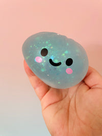 🥟✨ Chunky Glitter Dumpling Squishy in Basket | Jumbo Viral Sensory Squeeze Toy 💖