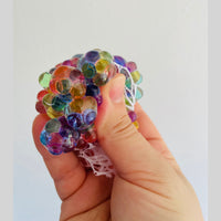 🌈🫧 Mesh Bead Squeeze Ball Sensory Toy ✨