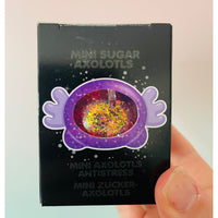 🩷🦎 Scrunchems Mini Sugar Axolotls | 3-Pack Sensory Stress Relief Fidget Toys ✨