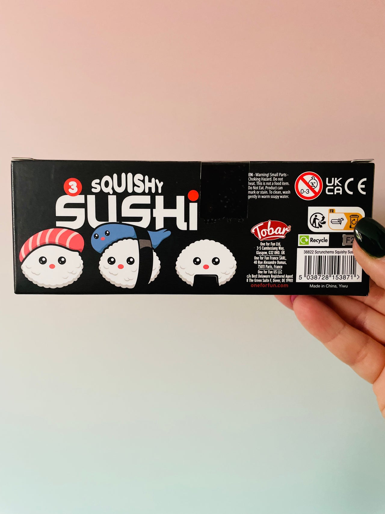 Scrunchems Squishy Sushi Set - 3 Mini Sushi Squishies
