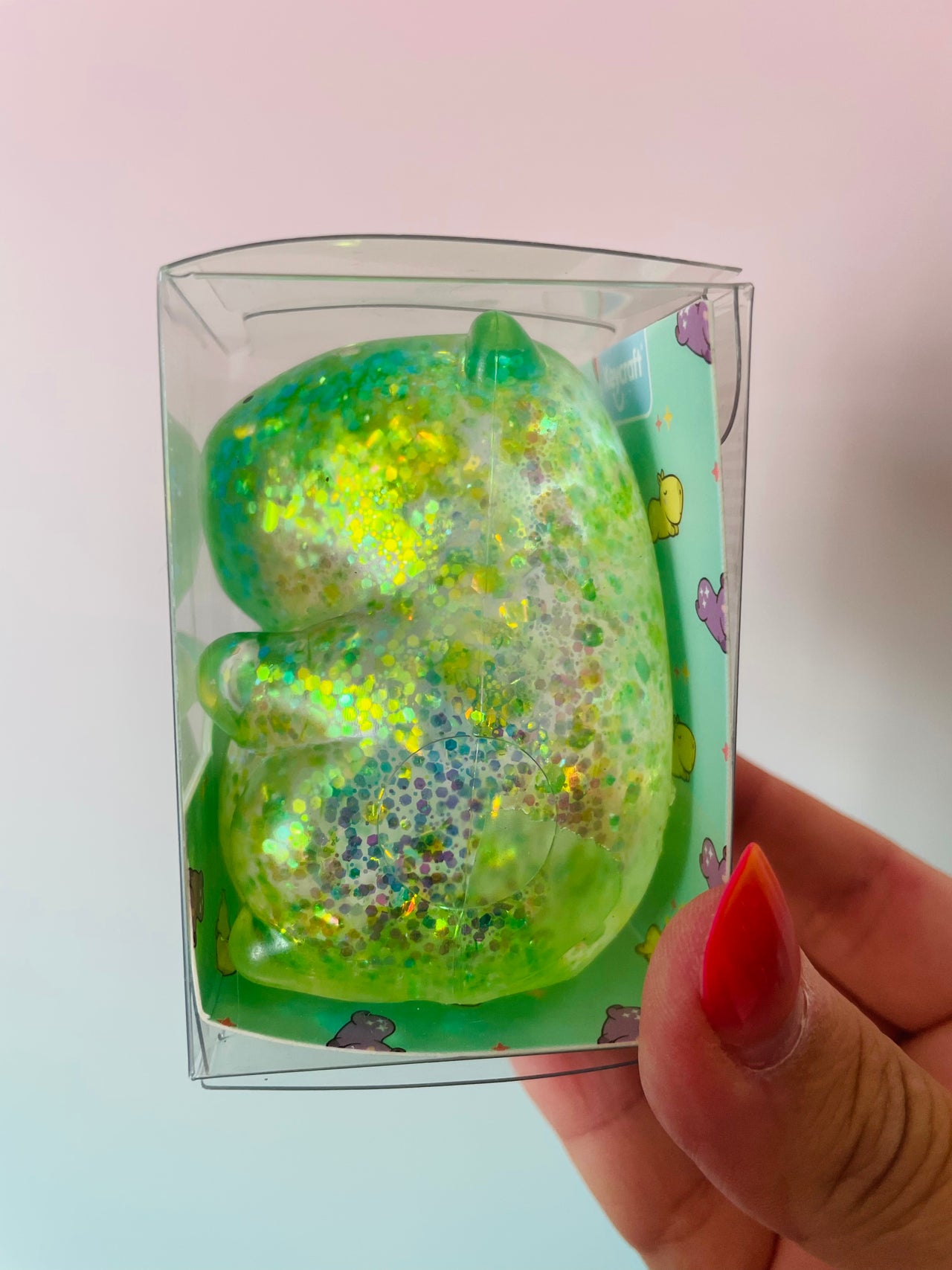 Keycraft Green Sparkly Squishy Capybara Glitter Sensory Fidget Toy
