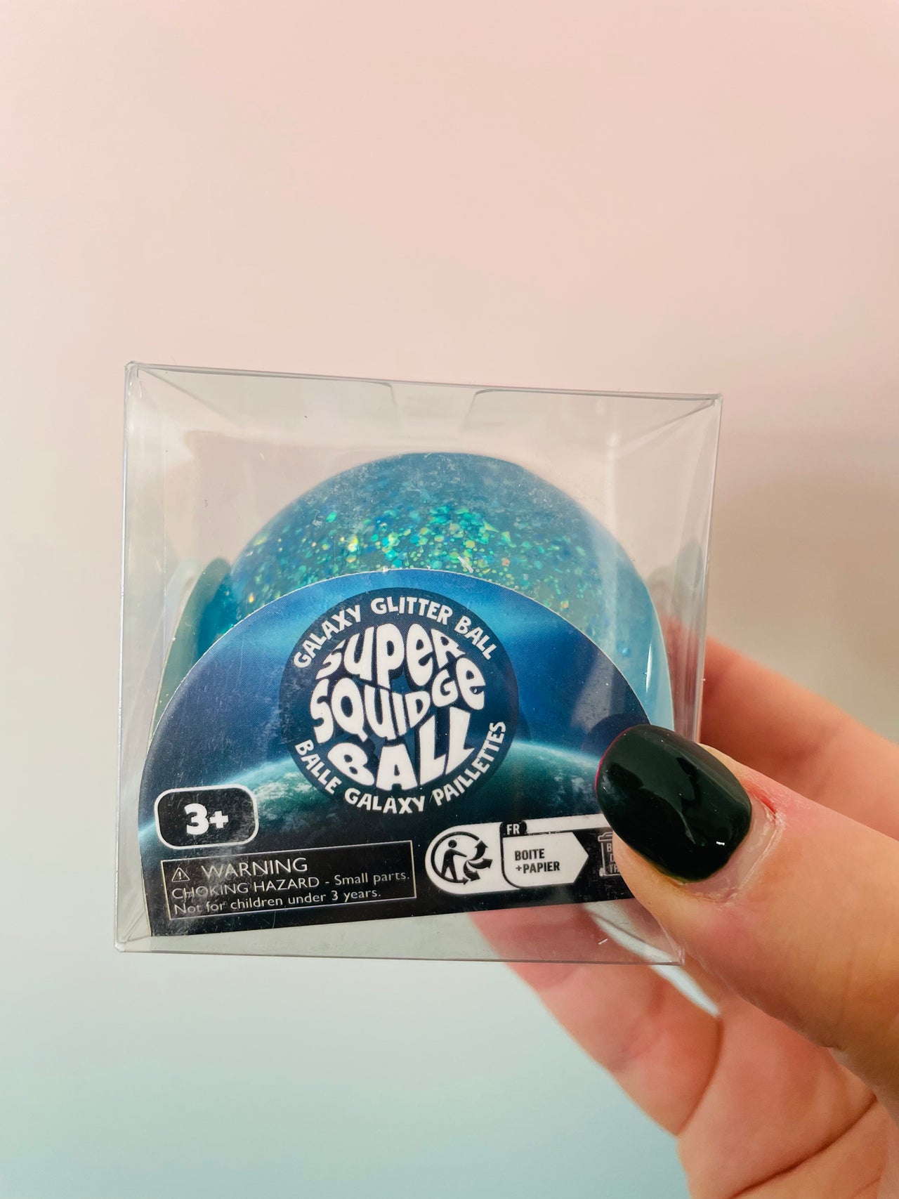🌌✨ Galaxy Super Squidge Ball | Glittery Sensory Fidget Toy