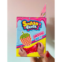 Green Strawberry Smash Crack Fruit crunchy and gooey sensory fidget toy