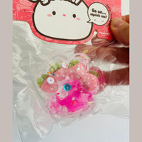 🍓🩷🐾 Jelli Squishi Small Paw Sensory Toy | Pink Strawberry Jelly Squishy ✨