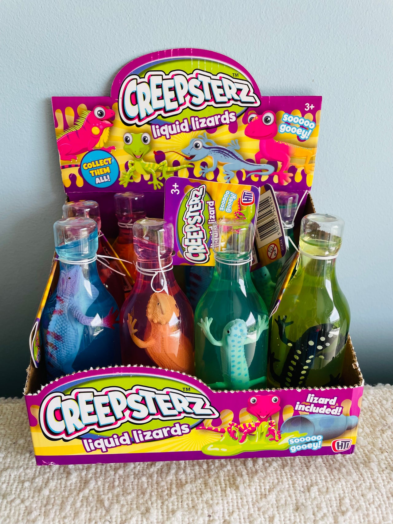🦎🩷 Pink Lizard Slime Bottle Sensory Toy