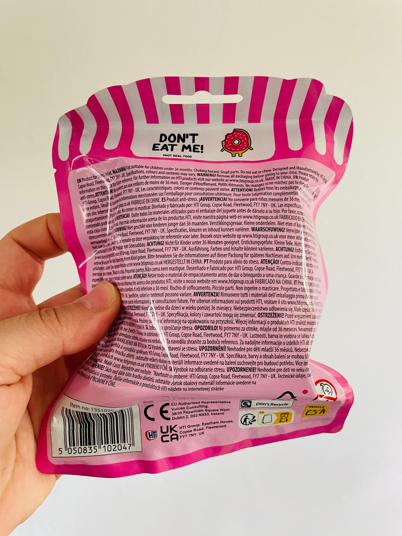 🍩🩷 Light Pink Dough-Nutterz Squishy Donut Toy