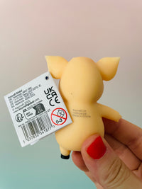 🤎🐷 Stretch 'N Smash Mini Pig | Beige Stretchy Sensory Stress Relief Fidget Toy ✨