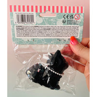 Jelli Squishy Pets Taba Black Cat Squishy Toy by Keycraft UK Backside with Safety Labels