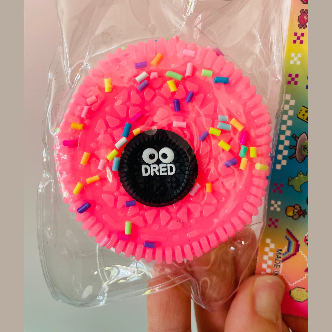 🩷🍪 Taba Cookie Sandwich Squishy | Pink Biscuit Sensory Fidget Toy ✨