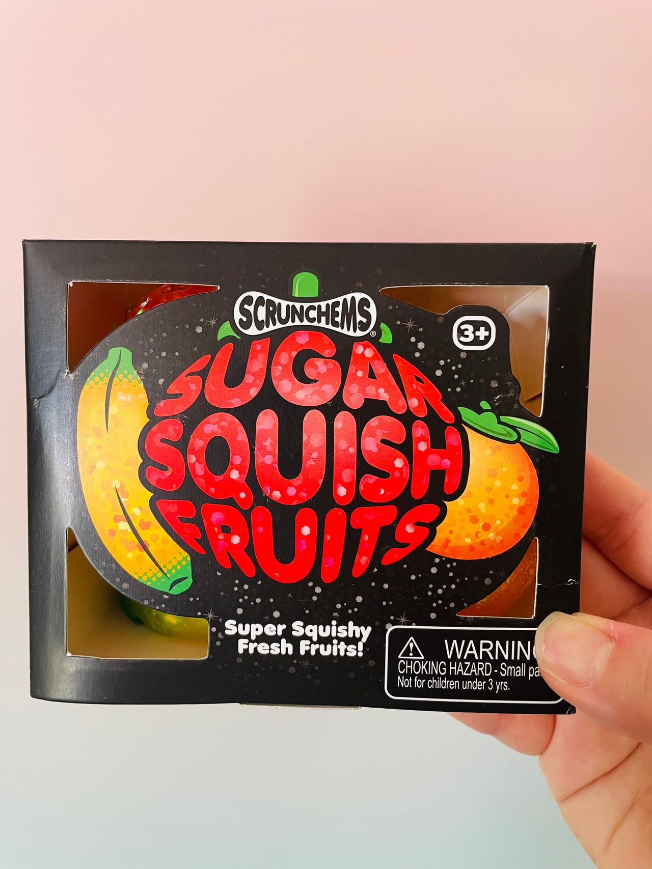 🍓🍌🍊 Scrunchems Sugar Squish Fruits | Fruity Sensory Squishy 3-Pack ✨