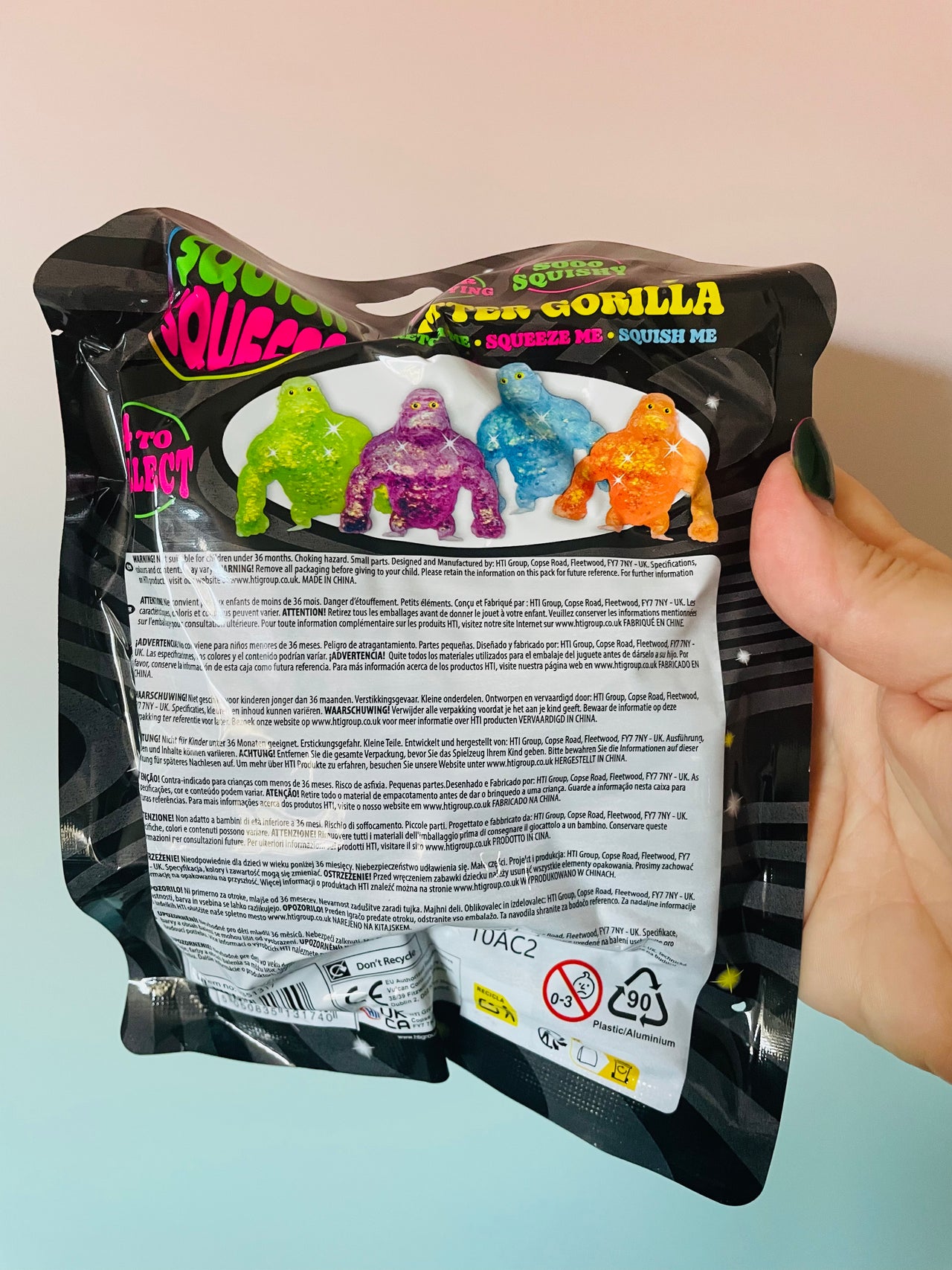 💜🦍 Purple Glitter Gorilla | Sugar Squishy