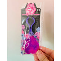 💜🌼 Scrunchems Flower Power Sugar Keychain | Purple Smiley Flower Sensory Fidget ✨