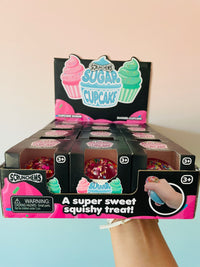 🧁✨ Scrunchems Sugar Cupcake | Sugar-Filled Sensory Squishy Fidget Toy 💖