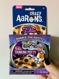 Crazy Aaron's Thinking Putty - Brown Sugar Boba Sensory Putty UK