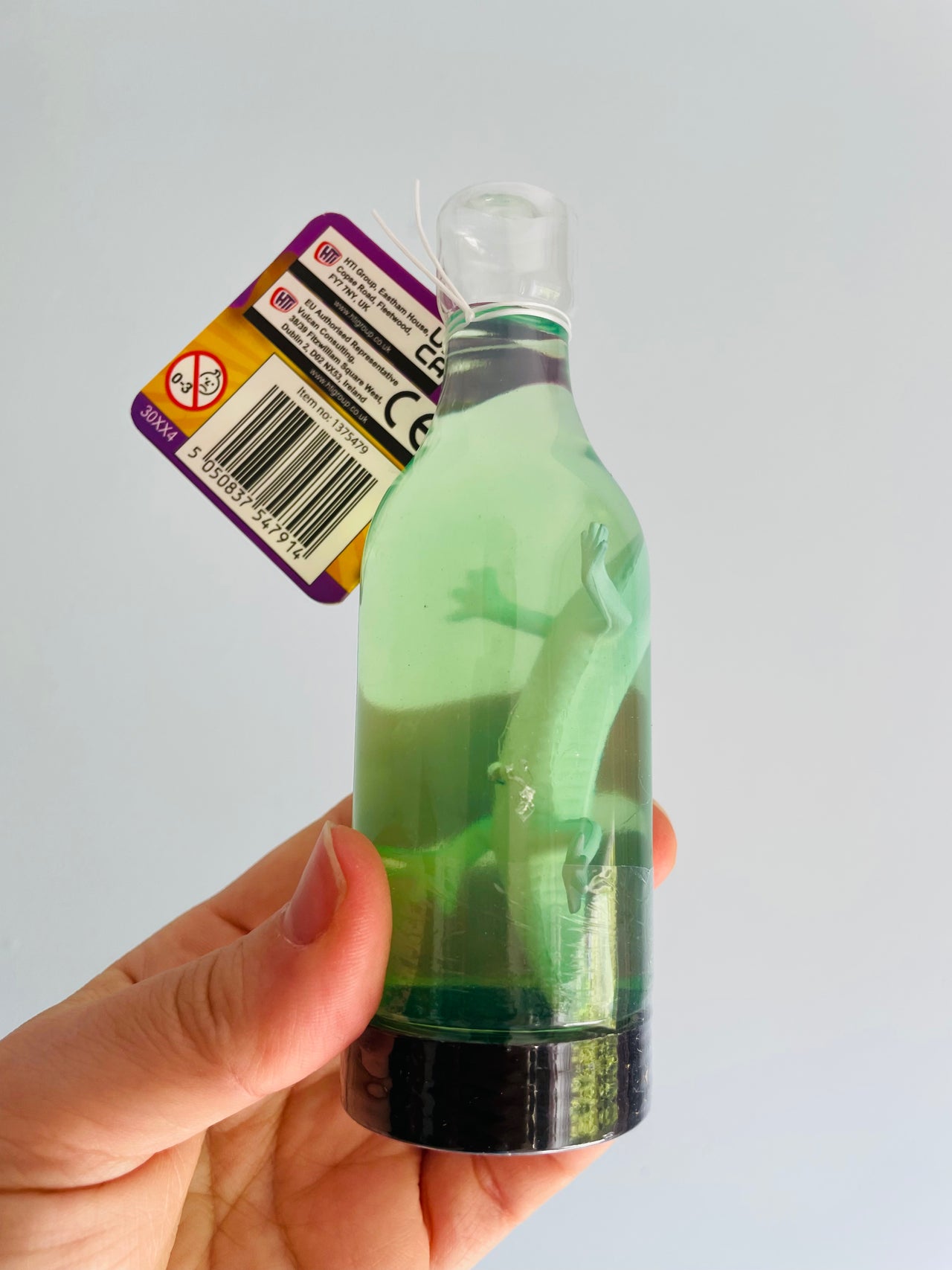 💚🦎 Green Lizard Slime Bottle Sensory Toy