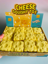 🧀✨ Slow Rise Squishy Cheese – 5cm Kawaii Sensory Fidget Toy ✨🧀