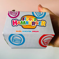 🍔✨ Fidget Burger | Stackable Squishy Sensory Toy & Stress Relief Fidget 💖