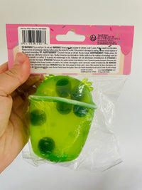💚🦎🧋 Green Axolotl Boba Squish Toy