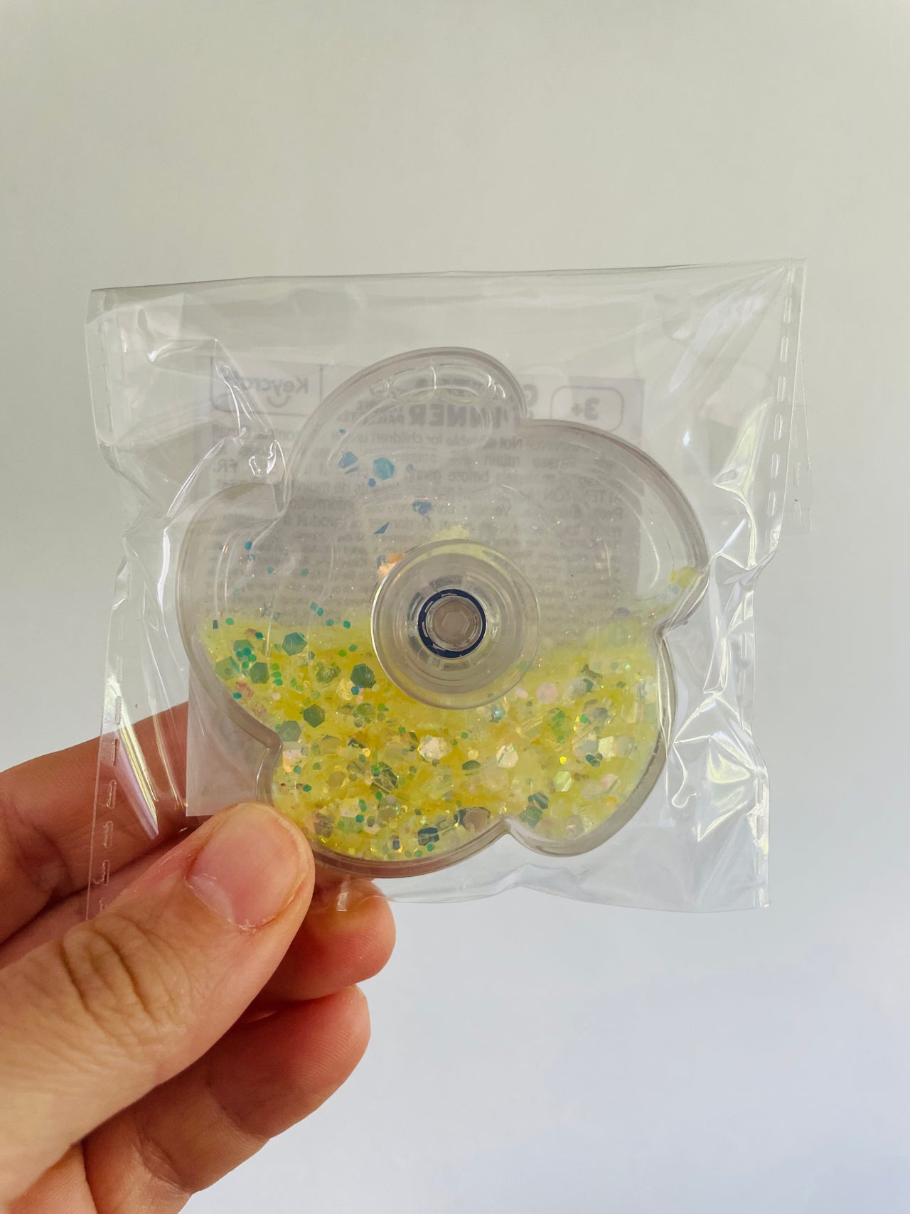 ✨💛 Yellow Glitter Fidget Spinner Sensory Toy