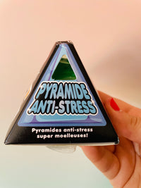 💚🔺 Scrunchems Sugar Pyramid | Green Sugar-Filled Sensory Stress Relief Fidget Toy ✨