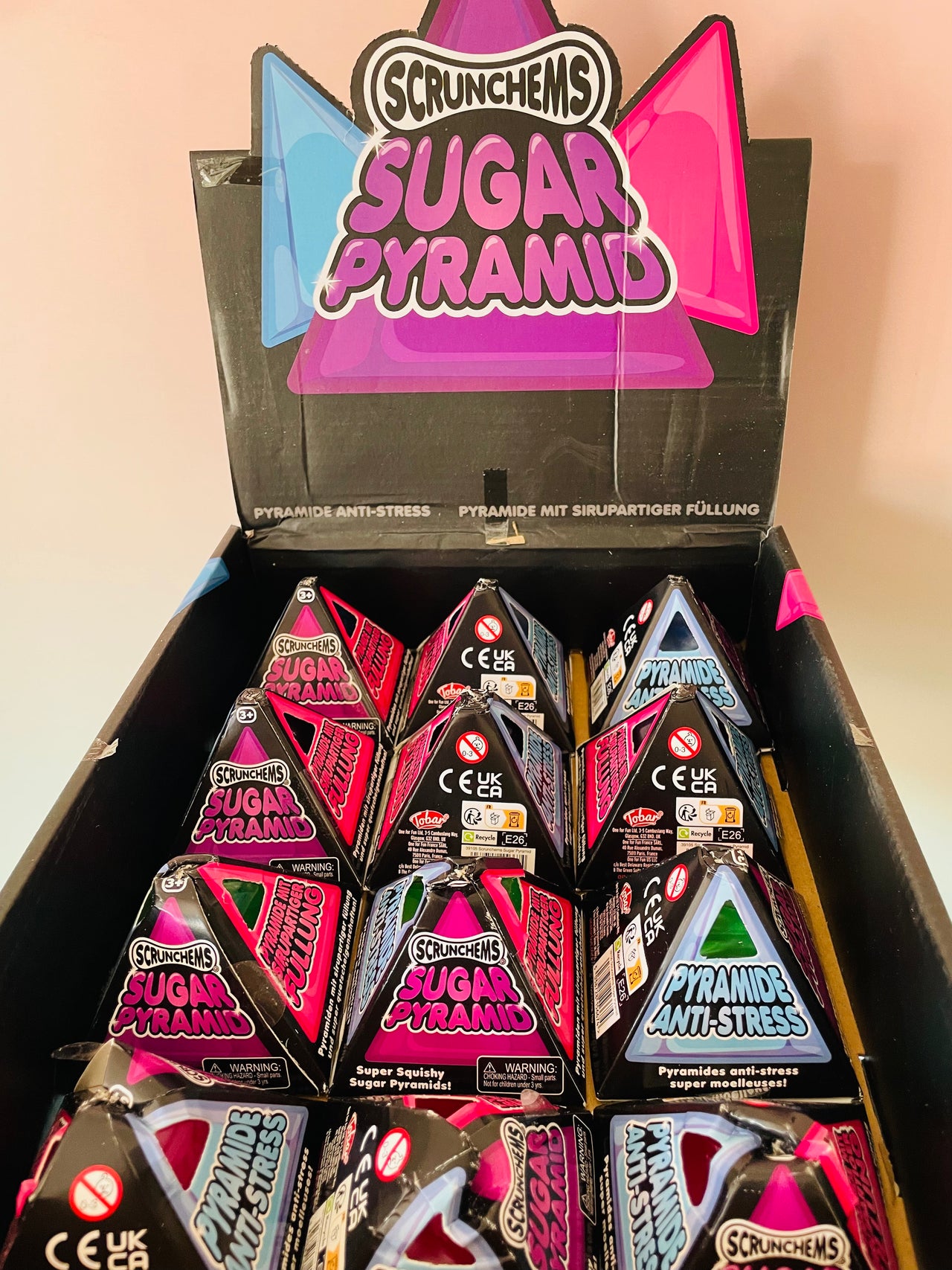 Scrunchems Sugar Pyramid sugar-filled sensory fidget toy