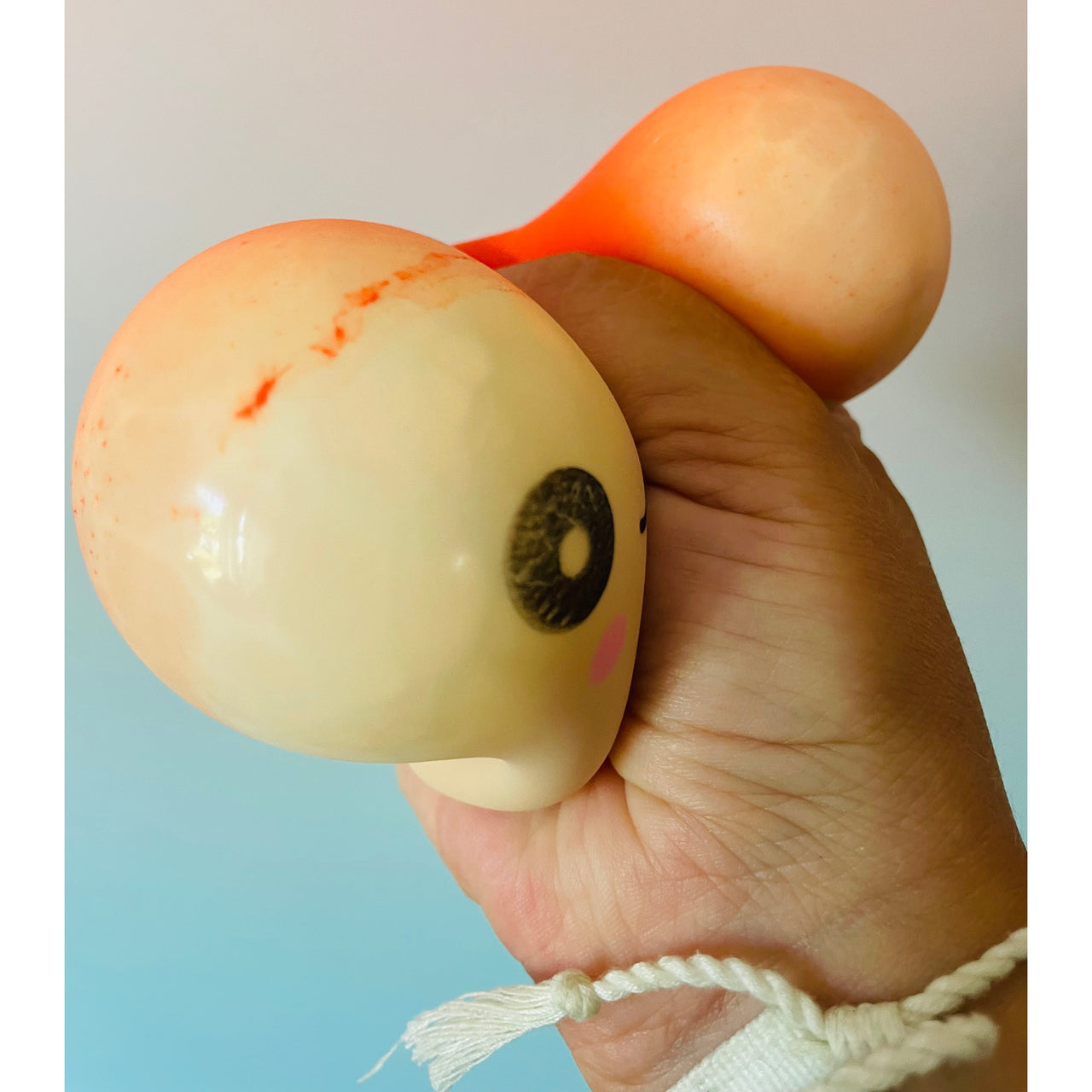 Mushi-Pals Orange Mushroom Squishy sensory stress relief fidget toy