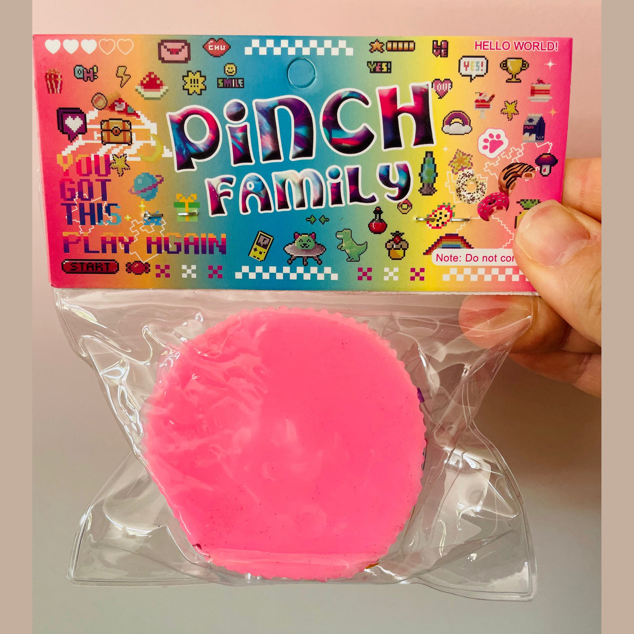 🩷🍪 Taba Cookie Sandwich Squishy | Pink Biscuit Sensory Fidget Toy ✨