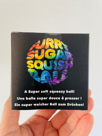 🌈🐻 Scrunchems Furry Sugar Squish Ball Sensory Toy