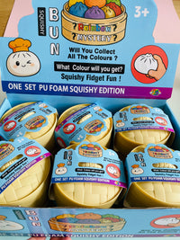 🥟✨ Squishy Slow Rising Foam Dumpling in Steamer Basket – 8.5cm Sensory Squishy Toy ✨🥟