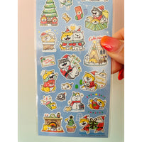 Mind Wave My Santa Shibanban kawaii Japanese Christmas Shiba Inu sticker sheet