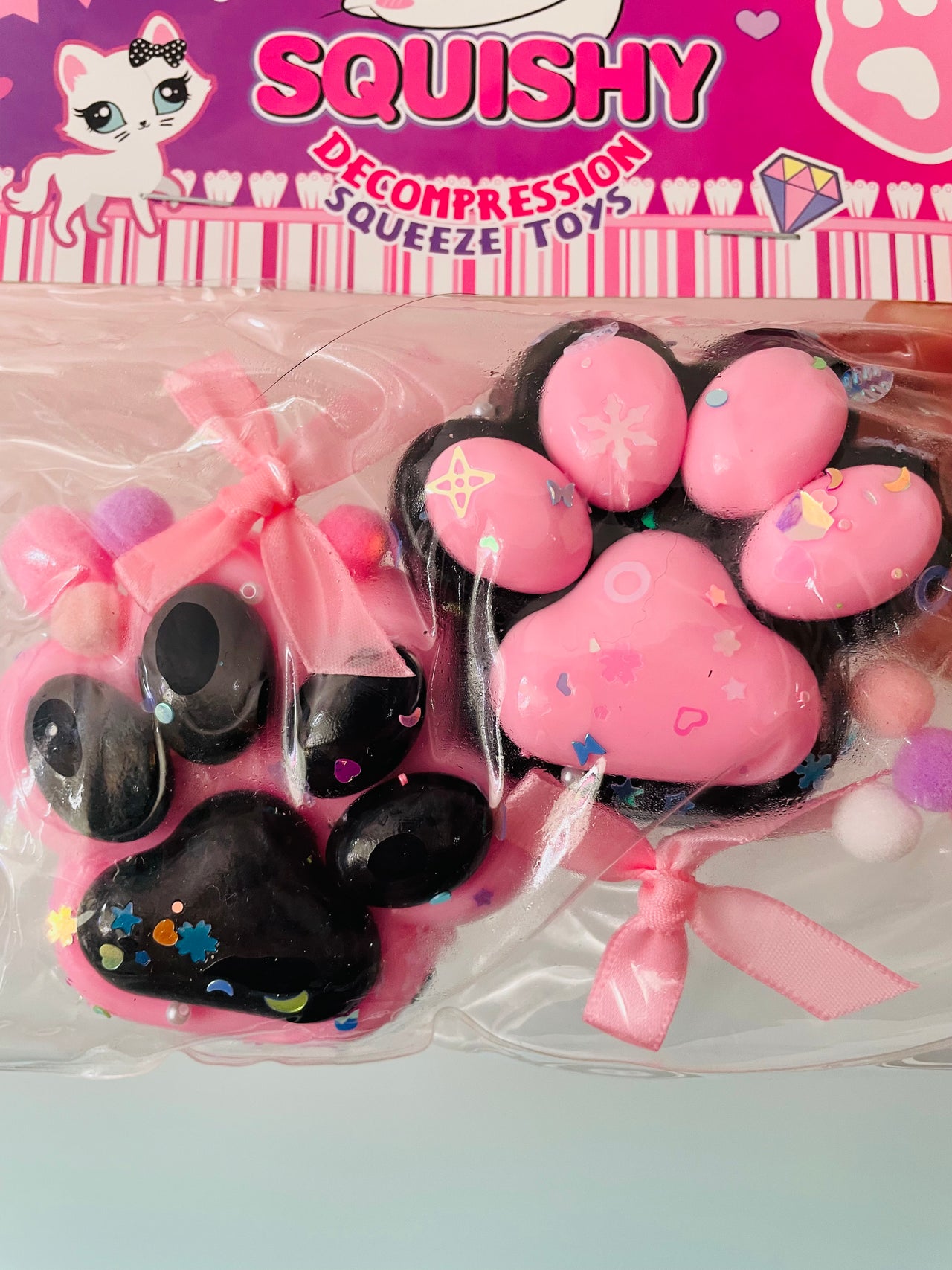 🐾✨ Taba Cat Paws | 2-Pack Sticky Sensory Stress Relief Fidget Toys ✨