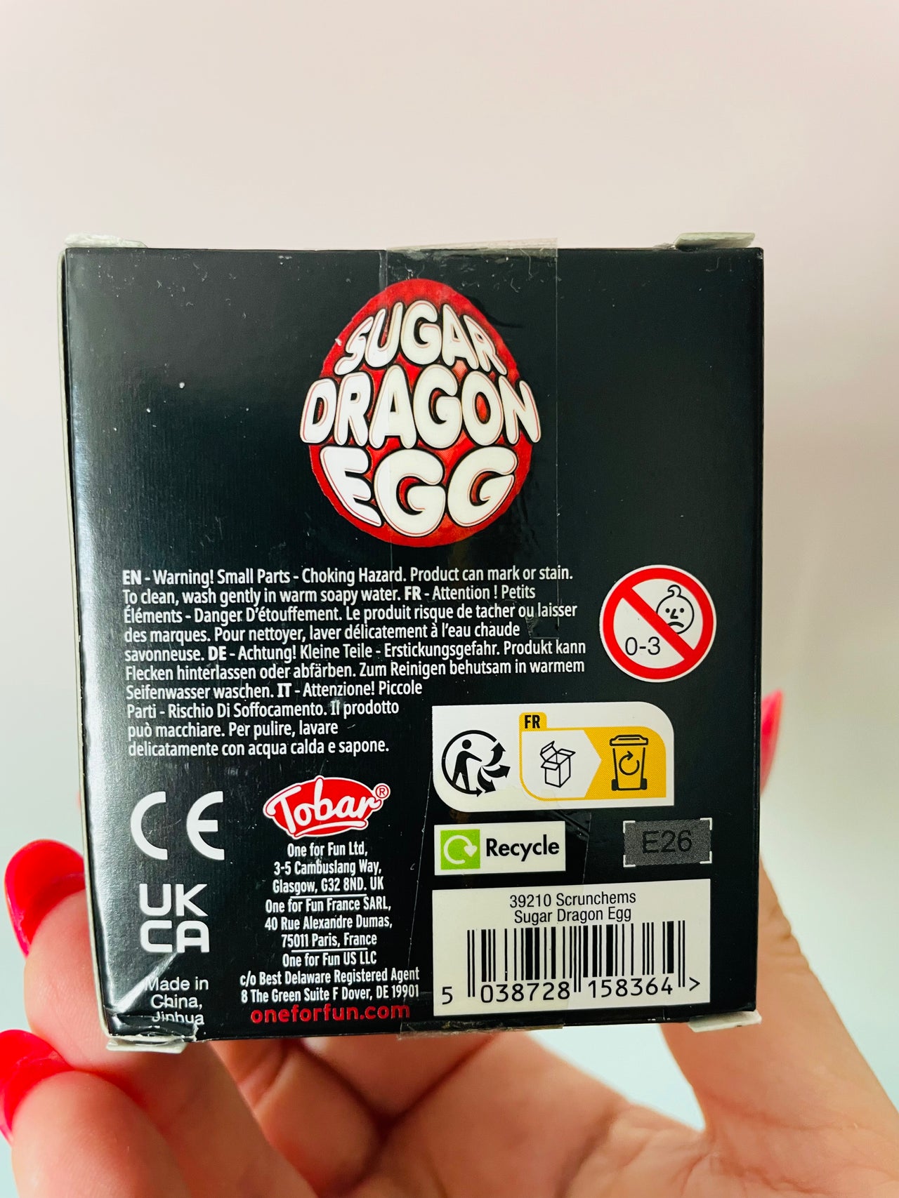 Scrunchems Sugar Dragon Egg Dragon Surprise Sensory Fidget Toy
