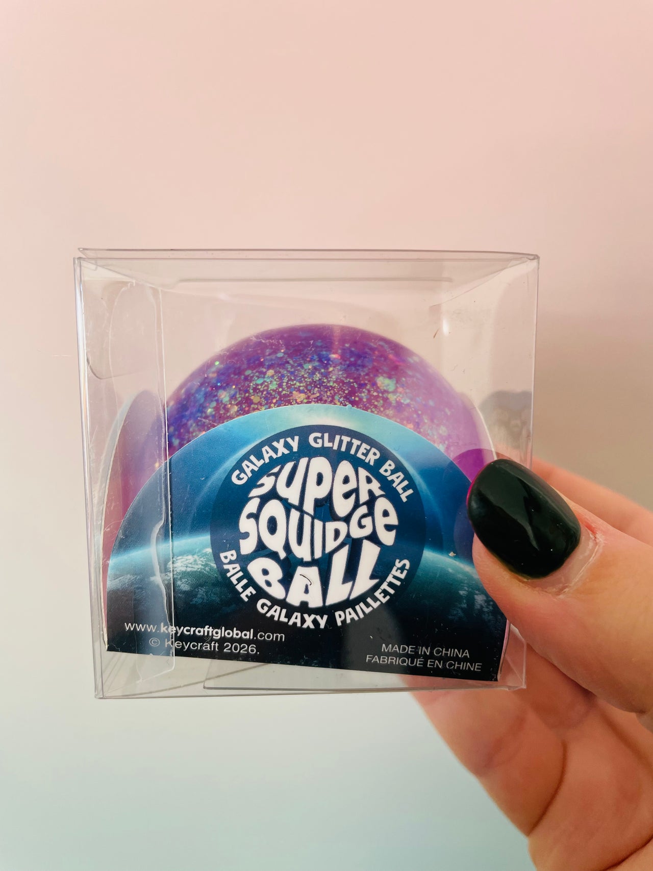 🌌✨ Galaxy Super Squidge Ball | Glittery Sensory Fidget Toy