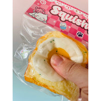 Egg Toast Squishy soft sensory fidget toy