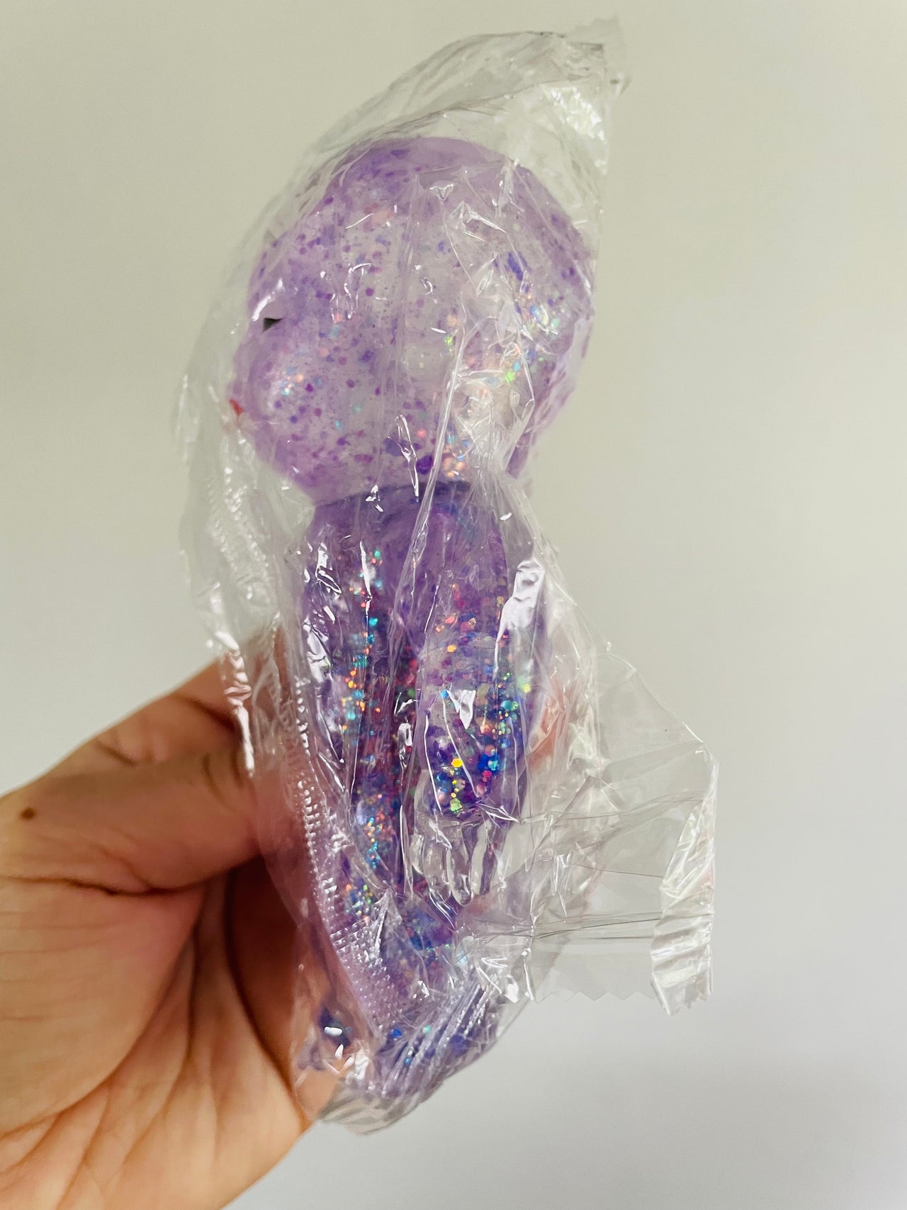 💜✨ Purple Glitter Squishy Baby Sensory Toy ✨👶